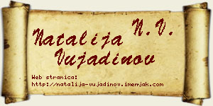 Natalija Vujadinov vizit kartica